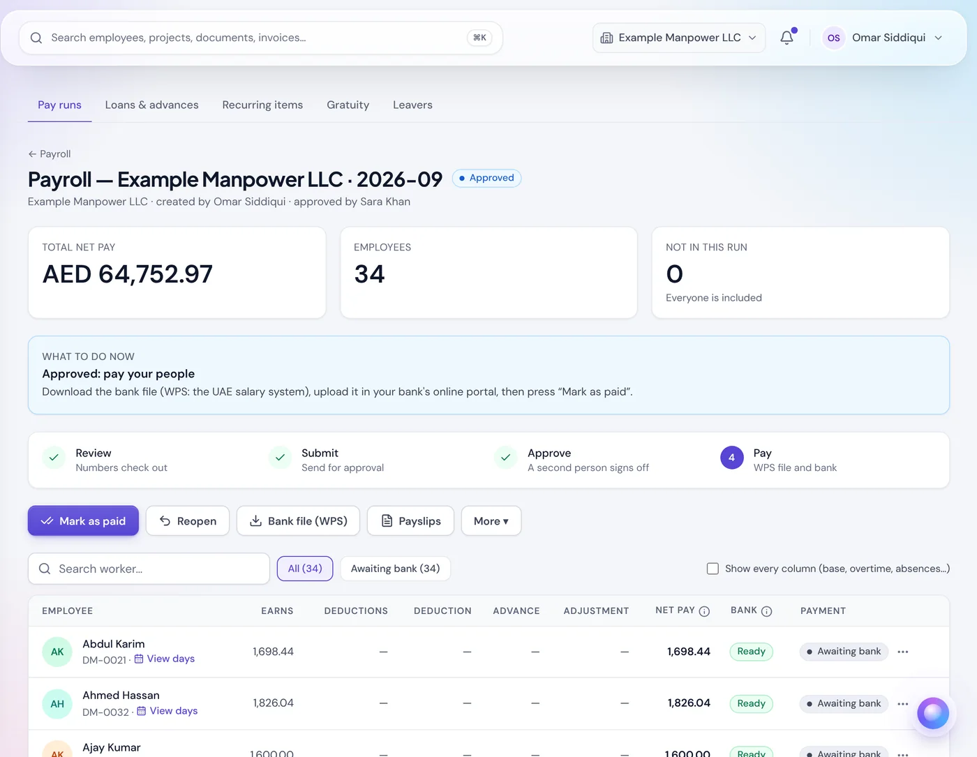 Manpower ERP for UAE Labour Suppliers | ManpowerSync